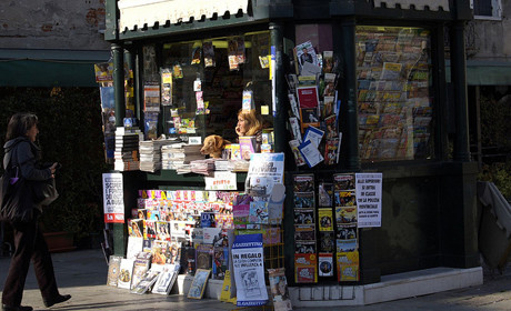 Italian newsstand