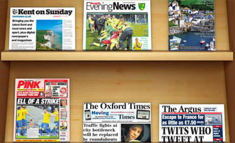 Newsstand local newspapers new